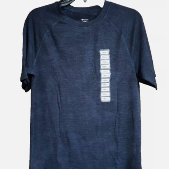 Member's Mark Men Work It Out Tee Blue Cove Camo ~ Wicking~ Anti Odor ~ Small - Picture 1 of 4